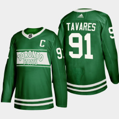 Women's Toronto Maple Leafs St. Patricks Day 2022 John Tavares Green Special Edition Jersey