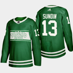 Women's Toronto Maple Leafs St. Patricks Day Mats Sundin Green Special Edition Jersey