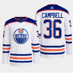 Jack Campbell #36 Edmonton Oilers White Jersey 2022-23 Primegreen Authentic Away