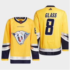 Nashville Predators 2022 Reverse Retro 2.0 Cody Glass Yellow Authentic Primegreen Jersey Men's Nashville Predators 2022 Reverse Retro 2.0 Cody Glass Yellow Authentic Primegreen Jersey Men's