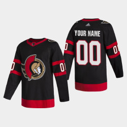 Ottawa Senators Custom #00 2020-21 Home 2D Authentic Pro Black Jersey Ottawa Senators Custom #00 2020-21 Home 2D Authentic Pro Black Jersey