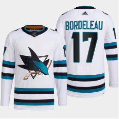 Thomas Bordeleau #17 San Jose Sharks White Jersey 2022-23 Away Primegreen Authentic