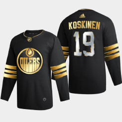 Men Edmonton Oilers mikko koskinen #19 2020-21 Golden Edition Limited Authentic Jersey - Black