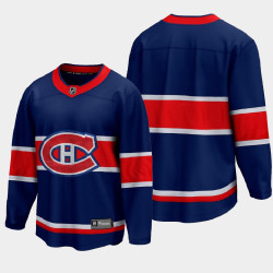 Men's Montreal Canadiens Special Edition 2020-21 Breakaway Blank Navy Jersey