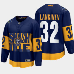 Kevin Lankinen Nashville Predators 2022 Stadium Series Breakaway Player Navy Jersey Kevin Lankinen Nashville Predators 2022 Stadium Series Breakaway Player Navy Jersey