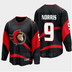 Ottawa Senators Josh Norris 2022 Special Edition 2.0 Black #9 Jersey Breakaway Player