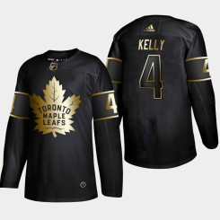 Toronto Maple Leafs Red Kelly #4 NHL Golden Edition Black Legend Jersey Toronto Maple Leafs Red Kelly #4 NHL Golden Edition Black Legend Jersey