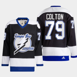 Tampa Bay Lightning Ross Colton #79 Team Classics Black Jersey Heritage