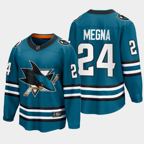 Women's Jaycob Megna San Jose Sharks 2022-23 Home The Evolve Teal Jersey