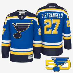 Alex Pietrangelo St. Louis Blues Blue 50th Anniversary Jersey