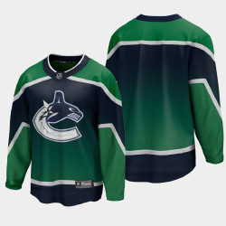 Men's Vancouver Canucks Special Edition 2020-21 Breakaway Blank Green Jersey