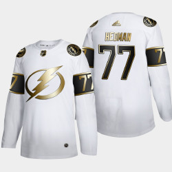 Men's Tampa Bay Lightning Victor Hedman #77 2020 Norris Trophy White Jersey