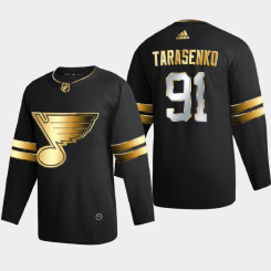 Men St. Louis Blues Vladimir Tarasenko #91 2020-21 Golden Edition Limited Authentic Jersey - Black Men St. Louis Blues Vladimir Tarasenko #91 2020-21 Golden Edition Limited Authentic Jersey - Black