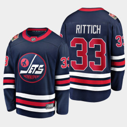 David Rittich Winnipeg Jets Heritage Classic Breakaway Player Navy Jersey