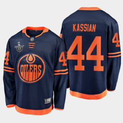 Edmonton Oilers #44 Zack Kassian 2020 Stanley Cup Playoffs Alternate Navy Men's Jersey Edmonton Oilers #44 Zack Kassian 2020 Stanley Cup Playoffs Alternate Navy Men's Jersey
