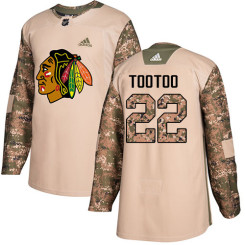 Chicago Blackhawks #22 Jordin Tootoo Veterans Day Practice Camo Authentic Jersey