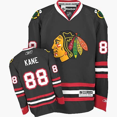 Chicago Blackhawks #88 Patrick Kane Authentic Black Third Reebok Jersey Chicago Blackhawks #88 Patrick Kane Authentic Black Third Reebok Jersey