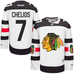 Chicago Blackhawks #7 Chris Chelios Premier White 2016 Stadium Series Reebok Jersey