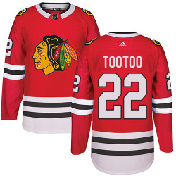 Chicago Blackhawks #22 Jordin Tootoo Authentic Red Home Adidas Jersey
