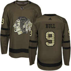 Chicago Blackhawks #9 Bobby Hull Authentic Green Salute to Service Adidas Jersey Chicago Blackhawks #9 Bobby Hull Authentic Green Salute to Service Adidas Jersey