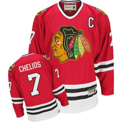 Chicago Blackhawks #7 Chris Chelios Premier Red CCM Throwback Jersey Chicago Blackhawks #7 Chris Chelios Premier Red CCM Throwback Jersey