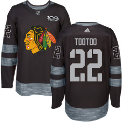 Chicago Blackhawks #22 Jordin Tootoo Authentic Black 1917-2017 100th Anniversary Adidas Jersey