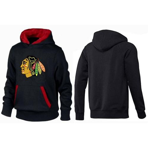 Chicago Blackhawks Big & Tall Logo Pullover Black/Red Hoodie Sweather
