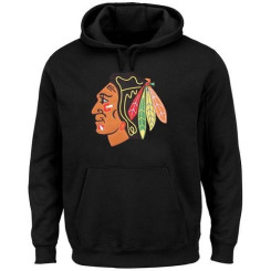 Chicago Blackhawks Rinkside Black Big & Tall Primary Logo Pullover Hoodie Hoodie Sweather