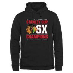 Chicago Blackhawks Rinkside Victor Pullover Black Hoodie Sweather