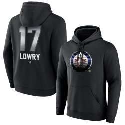 Men's Winnipeg Jets Black Midnight Mascot Logo Adam Lowry Player Pullover Hoodie Men's Winnipeg Jets Black Midnight Mascot Logo Adam Lowry Player Pullover Hoodie
