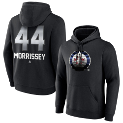 Men's Winnipeg Jets Black Midnight Mascot Logo Josh Morrissey Player Pullover Hoodie Men's Winnipeg Jets Black Midnight Mascot Logo Josh Morrissey Player Pullover Hoodie